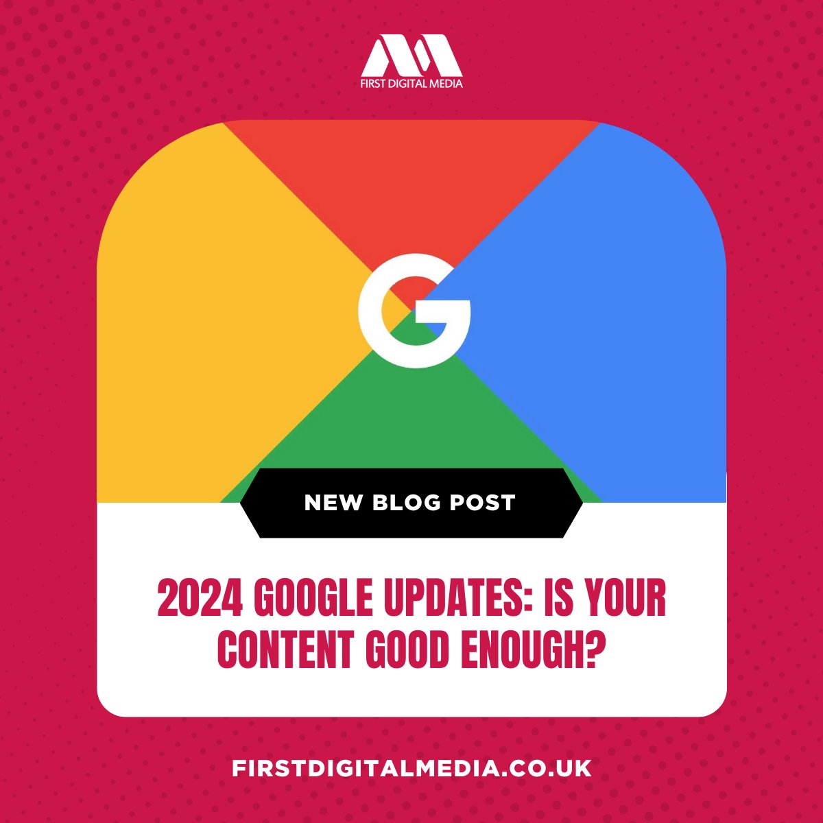 First_DM's tweet photo. Is your content up to par with Google's latest updates? 🔎

In 2024, Google has made it harder for low-quality content to rank well.  This means you need to focus on creating high-quality content that is relevant and valuable to your readers.

#google #googleupdates #SEO #seotips https://t.co/Fbq52Qqbh3
