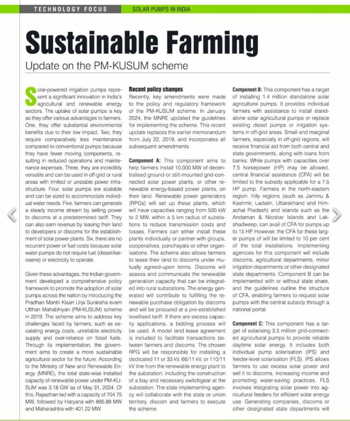 amurfalcon1's tweet image. PM-Kusum #SustainableFarming
Component C is yet to play out.
#ShaktiPumps &amp;amp; #SahajSolar