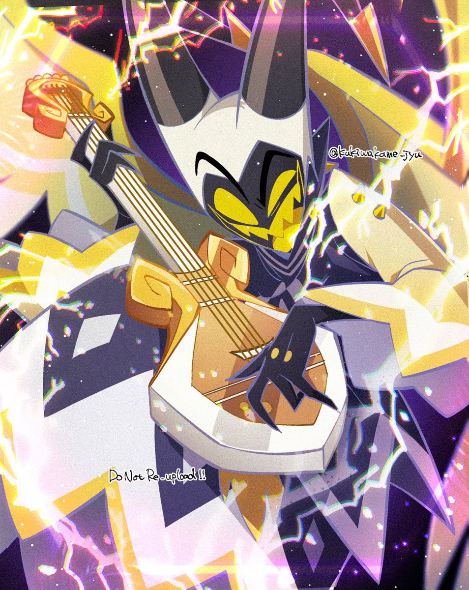 Tシャツのギターアダムかっこよかった〜☺️🎸
 #HazbinHotelAdam
 #HazbinHotelFanart