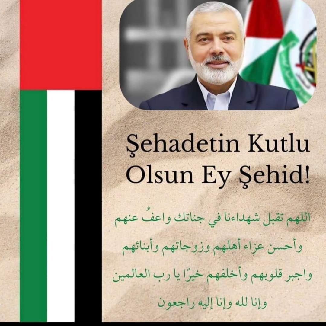 Ümmetin Başı Sağolsun .
#İsmailHaniye 
#Gazze
#Filistin