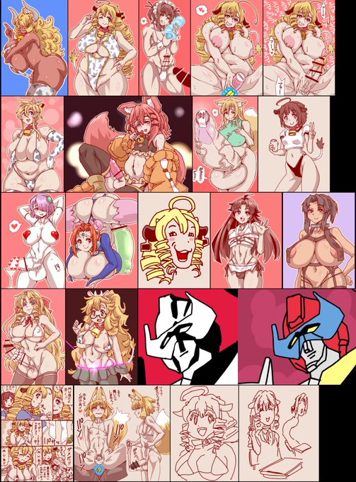 #今月描いた絵を晒そう
思っていたより描いてました 