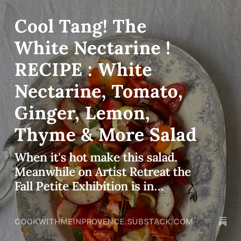 AmandaDaniel's tweet photo. Cool Tang! The White Nectarine ! RECIPE : White Nectarine, Tomato, Ginger, Lemon, Thyme &amp; More Salad, by @AmandaDaniel https://t.co/2NHLnUuW79 https://t.co/RoD3AWH2c0