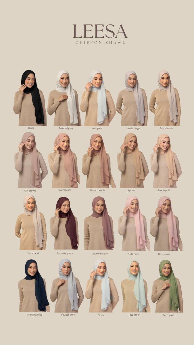 Chiffon shawl airy &amp; flowy favourite semua girls finally dah restock again! Grab now before sold out 🫶🏻🥰
