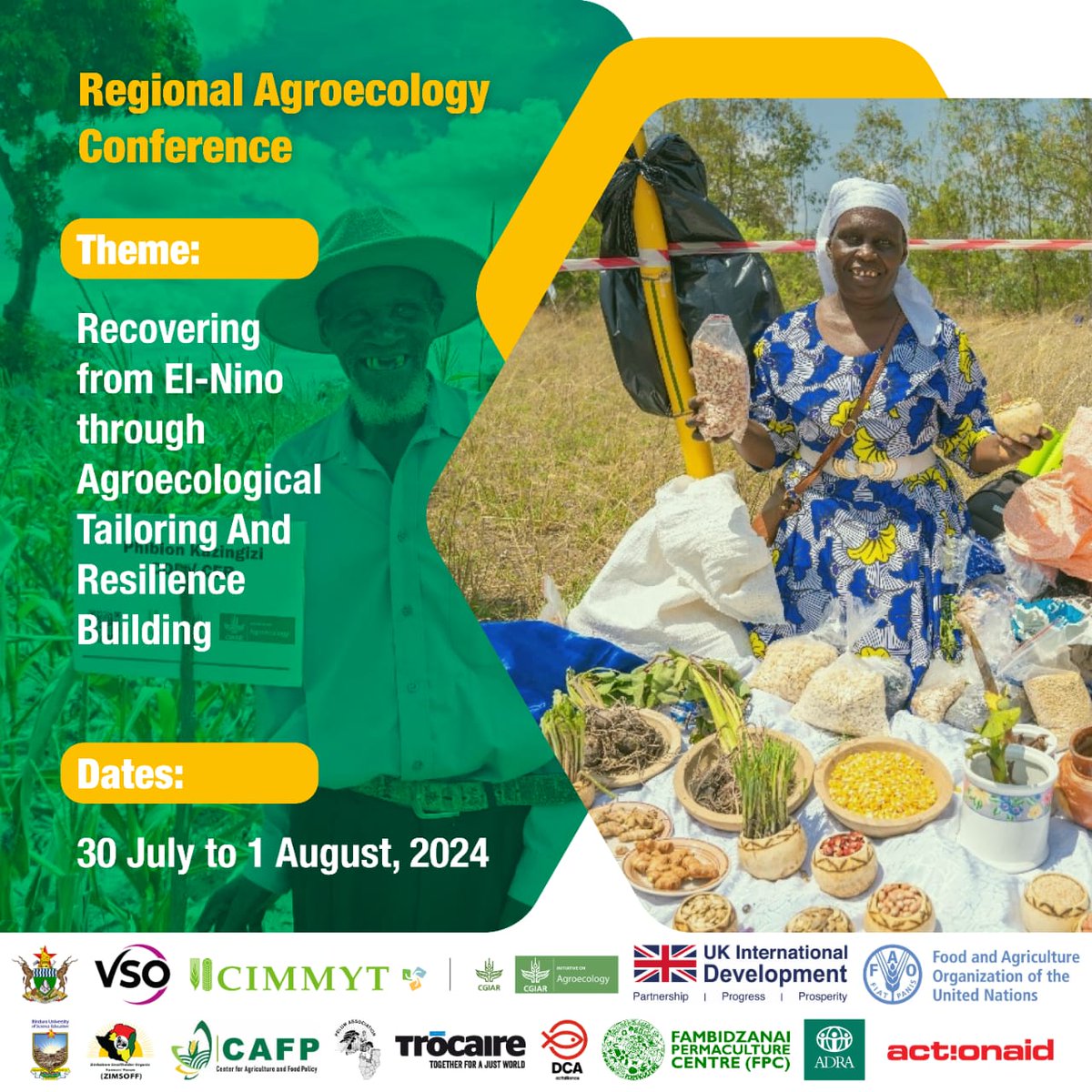 Murazhi Craig (@craigmuraz) on Twitter photo At the #RegionalAgroecologyConference2024 in Harare, Zimbabwe🇿🇼, <a href="/CGIAR/">CGIAR</a> #AgroecologyInitiative <a href="/CGIARenviro/">CGIAR Multifunctional Landscapes</a> shared insights on country experiences in farmer led agroecology adoption in a panel discussion. At the #RegionalAgroecologyConference2024 in Harare, Zimbabwe🇿🇼, <a href="/CGIAR/">CGIAR</a> #AgroecologyInitiative <a href="/CGIARenviro/">CGIAR Multifunctional Landscapes</a> shared insights on country experiences in farmer led agroecology adoption in a panel discussion.