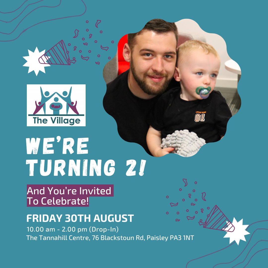 The Why Not? Trust (@thewhynottrust) on Twitter photo We’re turning 2 and you’re invited to the party! 🎉
🗓️ 30 Aug 2024, 10 AM - 2 PM
📍 The Tannahill Centre, Paisley
Join us for FREE fun, talks, kids’ activities, and yummy tea & cake! 🍰 Bring your family and friends and let’s celebrate together! RSVP: hello@whynottrust.org We’re turning 2 and you’re invited to the party! 🎉
🗓️ 30 Aug 2024, 10 AM - 2 PM
📍 The Tannahill Centre, Paisley
Join us for FREE fun, talks, kids’ activities, and yummy tea & cake! 🍰 Bring your family and friends and let’s celebrate together! RSVP: hello@whynottrust.org