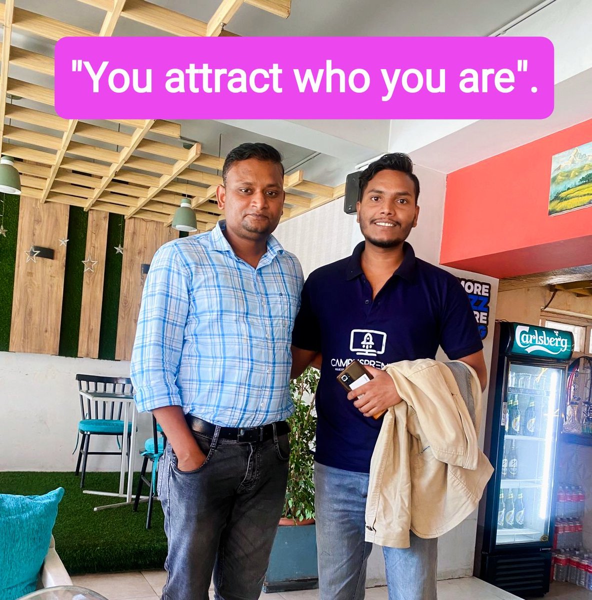 growwithsaurav's tweet photo. Accidentally met a LinkedIn friend on the roadside of my home. 

It feels good when people recognize you. 😊

Online to offline - We had coffee and talked about the opportunity and challenges of Nepali market 🤝☕ 

#BeAHumanFirst
#Networking https://t.co/0gKH7hXyt3
