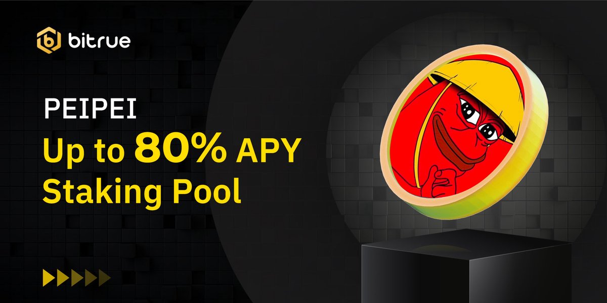 BitrueOfficial's tweet photo. 🚀 #Bitrue launches an exclusive $PEIPEI Staking Pool with up to 80% APY! @Peipeierc20 

⏰ 12:00 UTC, 31 July

💰 Start earning today https://t.co/hl0qSUoCZq https://t.co/Cqs0Izkl6S