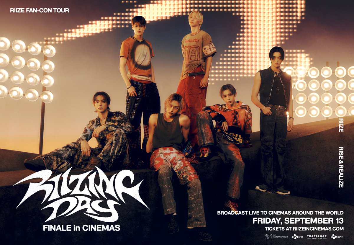 RIIZE FAN-CON TOUR 'RIIZING DAY' FINALE in CINEMA
상영 공지 안내

🔗 More : riizeincinemas.com
🔗 weverse : weverse.io/riize/notice/2…

#RIIZE #라이즈
#RISEandREALIZE
#RIIZE_FANCON
#RIIZINGDAY
#RIIZEINCINEMAS