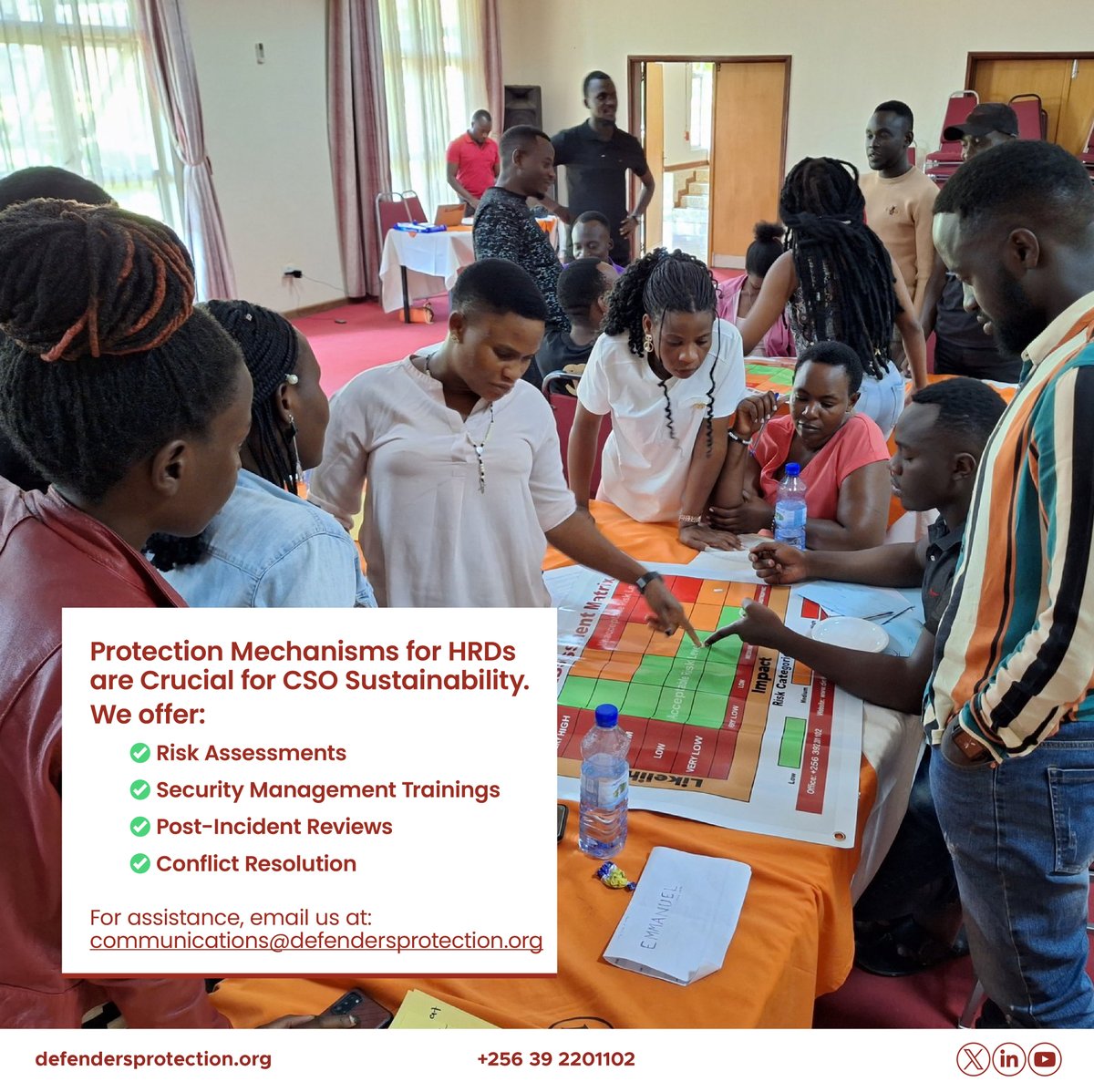 defprotection's tweet image. The work of CSOs and the actors (HRDs/Activists) often face attacks and prosecution. Having strategic protection mechanisms for HRDs is vital for #CSOSustainability and self-preservation. 🛡️✊