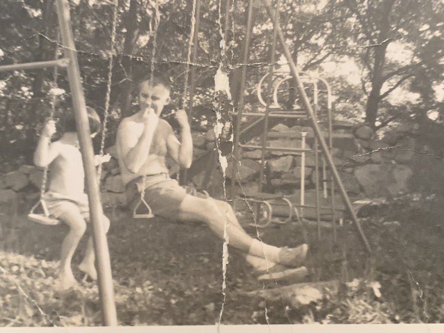 SteveWikert's tweet photo. @DanaDelany Dana I worked on that photo of you and your Dad again to make it even better.  The second photo is the one I originally started with. https://t.co/8zlf5w71Ff
