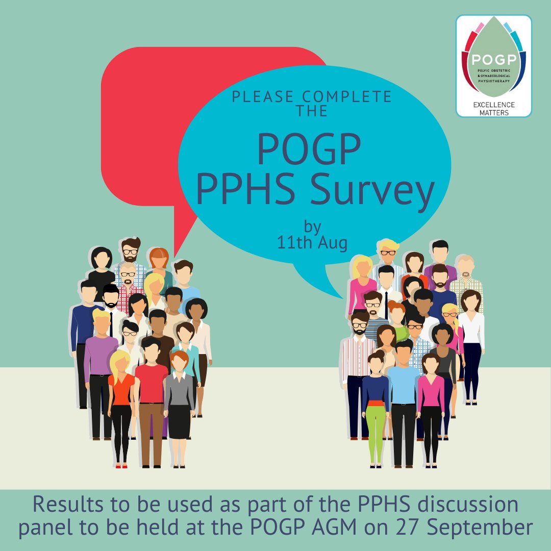 As part of the PPHS discussion panel at the POGP AGM, members are asked to complete the survey below to help us gain a better understanding of the fantastic work being done &amp; explore the challenges faced.
Survey link bit.ly/46rqHVa
 #PerinatalPelvicHealth #PelvicHealth