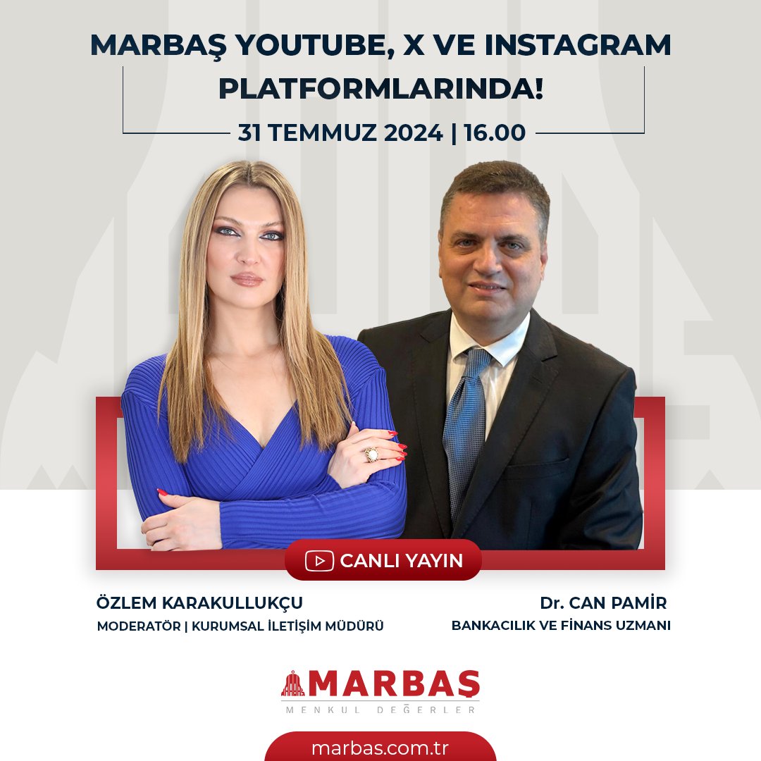 Marbaş Menkul Değerler (@marbas_menkul) on Twitter photo Bugün Saat 16:00'da Özlem Karakullukçu'nun (
<a href="/ozlemkarakul/">ÖZLEM KARAKULLUKÇU</a> ) Konuğu Dr. Can Pamir ( <a href="/canpamir/">Dr. Can Pamir</a> ) Ekonomik Gelişmeler İle İlgili Değerlendirmelerde Bulunacak.
Youtube Kanalımıza Ulaşmak İçin Tıklayınız.
youtube.com/channel/UCqN7l…
#herzamanyanında Bugün Saat 16:00'da Özlem Karakullukçu'nun (
<a href="/ozlemkarakul/">ÖZLEM KARAKULLUKÇU</a> ) Konuğu Dr. Can Pamir ( <a href="/canpamir/">Dr. Can Pamir</a> ) Ekonomik Gelişmeler İle İlgili Değerlendirmelerde Bulunacak.
Youtube Kanalımıza Ulaşmak İçin Tıklayınız.
youtube.com/channel/UCqN7l…
#herzamanyanında