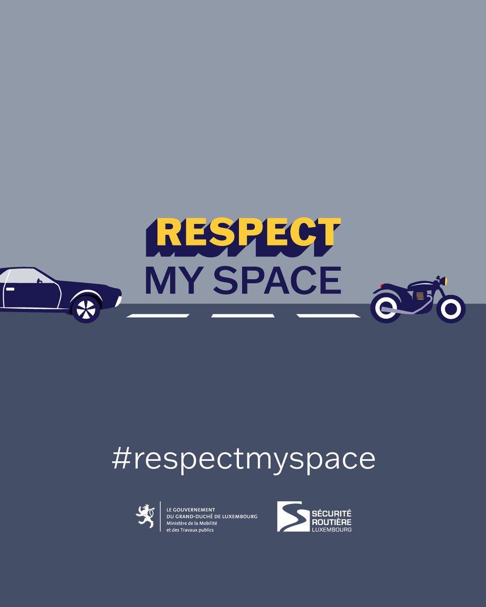 mmtp_lu's tweet photo. β #Respectmyspace π€
Road safety relies above all on #respect for all road users, whether they are pedestrians πΆββοΈπΆββοΈ, cyclists π΄ββοΈ, motorcyclists ποΈ or drivers π.
π All information on safety distances at: https://t.co/6Oit0jThMb https://t.co/k4cyMVLKxD