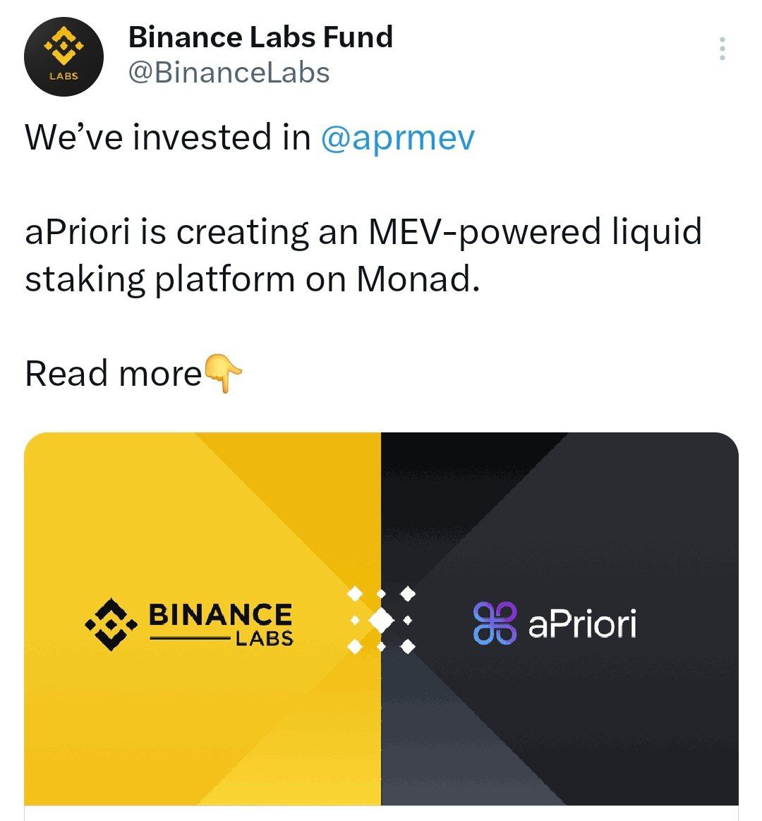 BigFishDao's tweet photo. 4/ 💰 We’ve raised $10 Million in funding, backed by Binance Labs! Join us and be part of something big.

#Funding #BinanceLabs #aPriori #CryptoInvestment https://t.co/9a3DbIbKWz