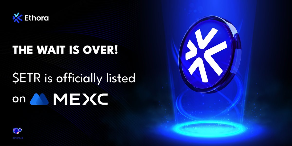 Ethora ($ETR) Trading Now Live on MEXC! ✨ 

The wait is over! 
$ETR is officially listed on <a href="/MEXC_Official/">MEXC</a>.   

Presale buyers:  
You will receive tokens directly into your wallet.  

IDO participants: 
Claim your tokens on your respective launchpads.  

Ready to trade?  
Head
