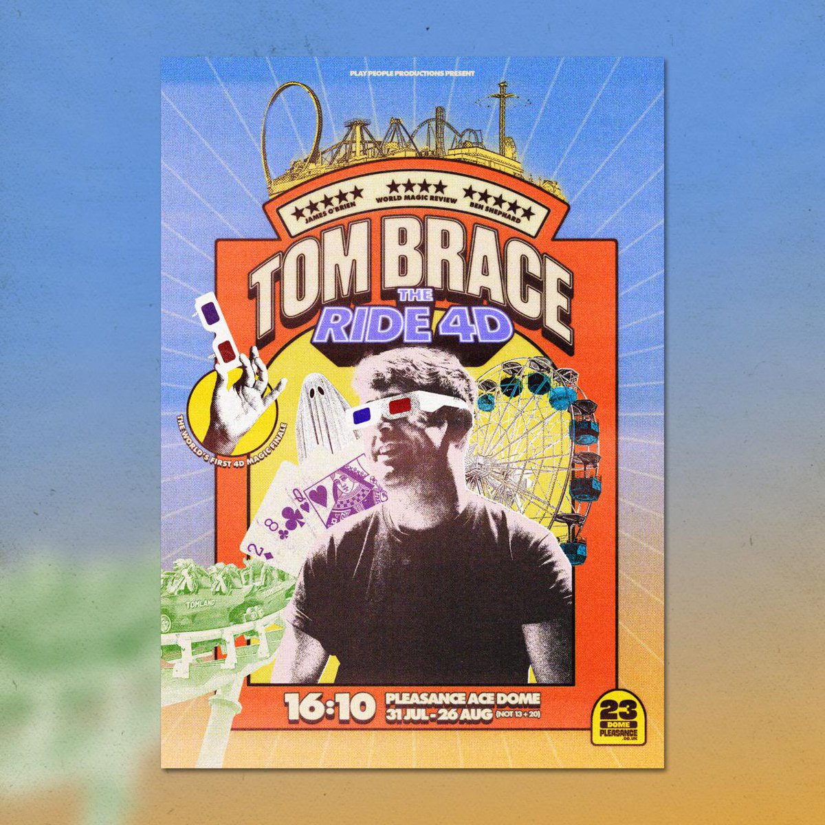 Tom Brace (@tombracemagic) on Twitter photo My run at the <a href="/edfringe/">Edinburgh Festival Fringe</a> starts today with Tom Brace: The Ride 4D <a href="/ThePleasance/">Pleasance</a>! The only show at the fringe with a 4D magic finale. Come and see the magic that left <a href="/mrjamesob/">James O'Brien</a> “charmed, amazed and delighted in equal measure”. I can’t wait for you to see!
pleasance.co.uk/event/tom-brac… My run at the <a href="/edfringe/">Edinburgh Festival Fringe</a> starts today with Tom Brace: The Ride 4D <a href="/ThePleasance/">Pleasance</a>! The only show at the fringe with a 4D magic finale. Come and see the magic that left <a href="/mrjamesob/">James O'Brien</a> “charmed, amazed and delighted in equal measure”. I can’t wait for you to see!
pleasance.co.uk/event/tom-brac…