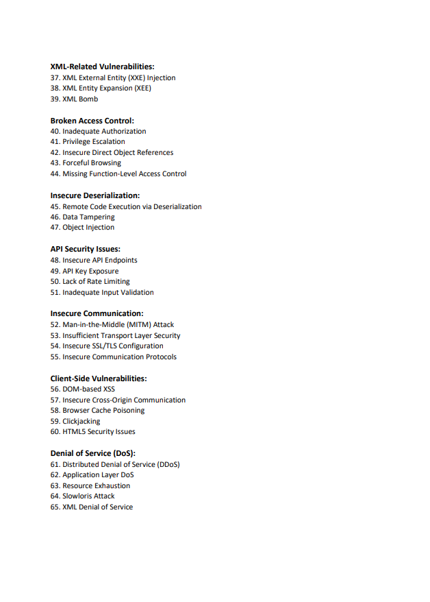 DailyDarkWeb's tweet photo. 100 web vulnerabilities, categorized into various types

#cybersecurity #infosec #vulnerability #web https://t.co/D6zs0lhC7r