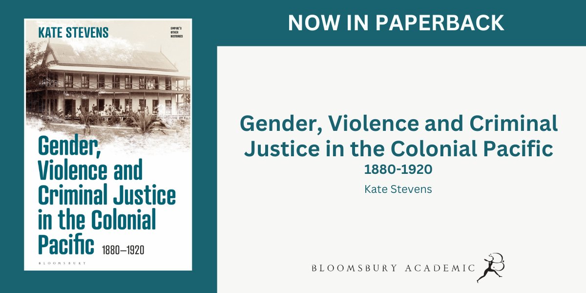 Gender, Violence and Criminal Justice in the Colonial Pacific: 1880-1920 by Kate Stevens uncovers the ways in which indigenous islanders, indentured labourers and other marginalized groups engaged with and transformed colonial legal practices.

PBK out now bit.ly/3yNgg1l