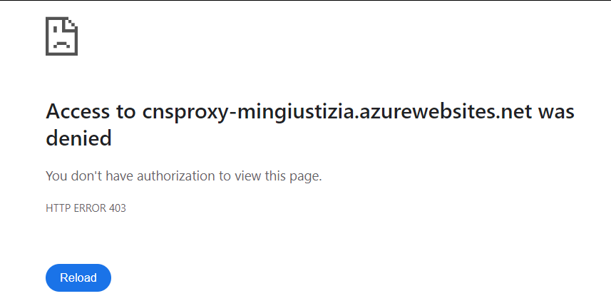 pulce777's tweet photo. @minGiustizia Segnalo che non l'accesso con CNS non sta funzionando: https://t.co/xrWM0Fptsr