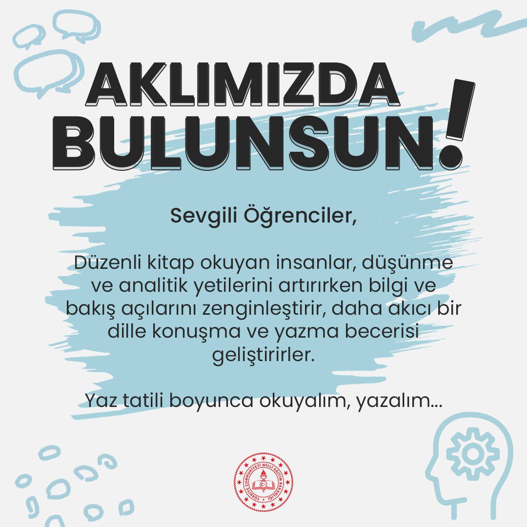 tcmeb's tweet photo. Her türlü değişim ve gelişimin anahtarı, "eğitim"dir. https://t.co/Y57YgkkwKe