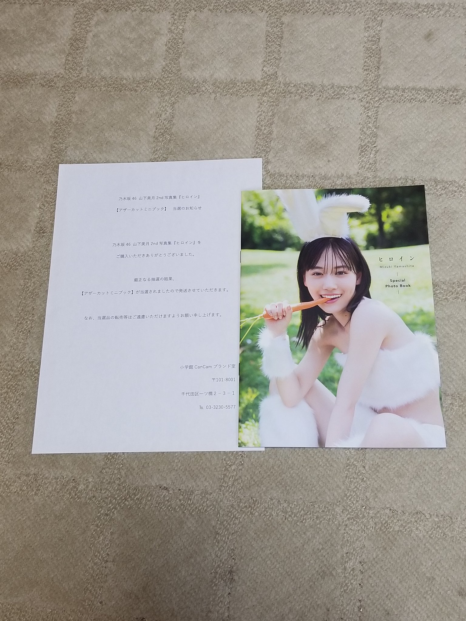 山下美月 2nd写真集 ヒロイン アザーカットミニブック 当選書付き 乃木坂46