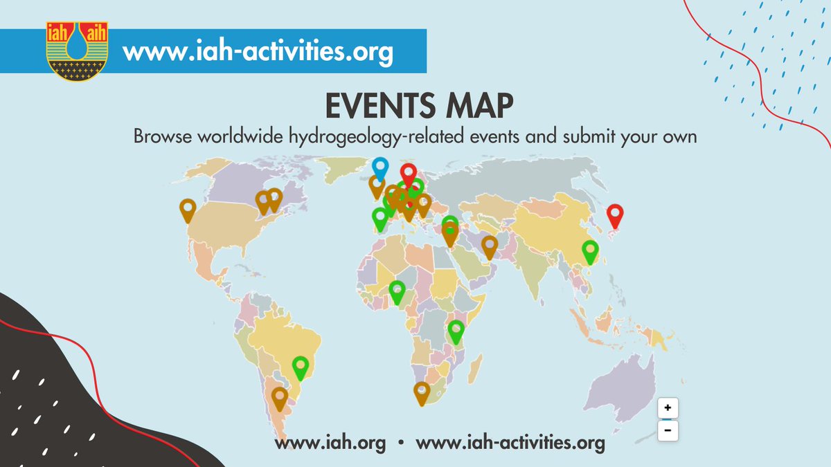 Our Events Map is a great way of finding hydrogeology-related events going on in your region. You can find in-person and online events, as well as resources. Find out more: iah-activities.org/events-map/