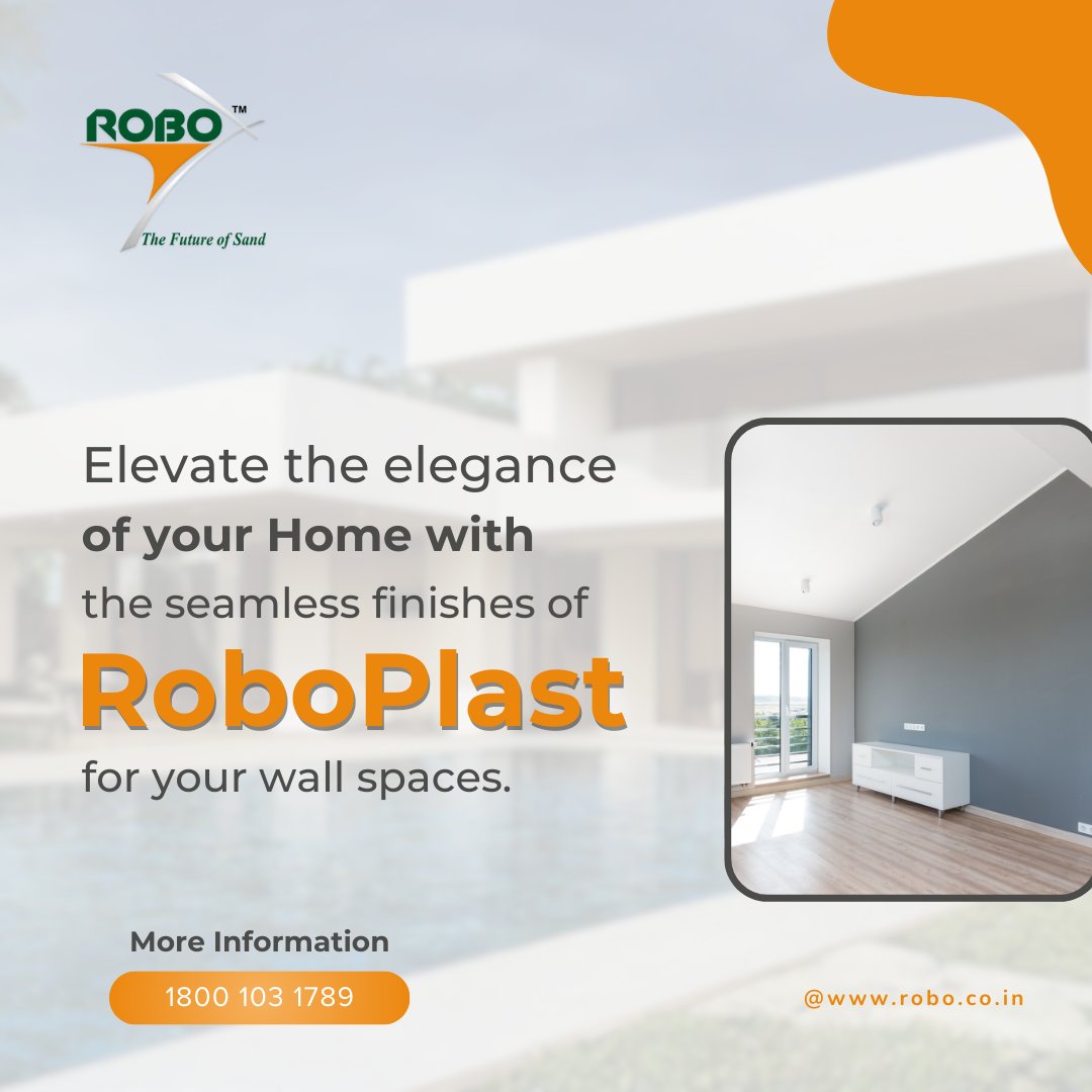 Robo_Sand's tweet photo. Transform Your Home with Elegance! Upgrade your home with the seamless finishes of Roboplast for your wall spaces. Experience the perfect blend of sophistication and durability.
Know More @https://robo.co.in/
#RoboPlast #Seamlessfinish #PlasteringSolutions #RoboSilicon https://t.co/Db0o0BcFUs