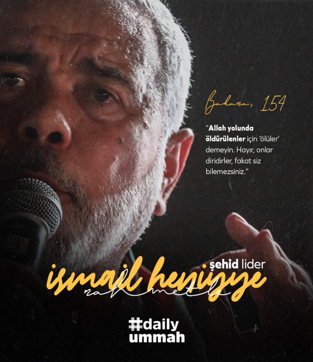 Tüm şerefli Müslümanların kalbinde olacaksın.. 

- Mekanın cennet olsun.