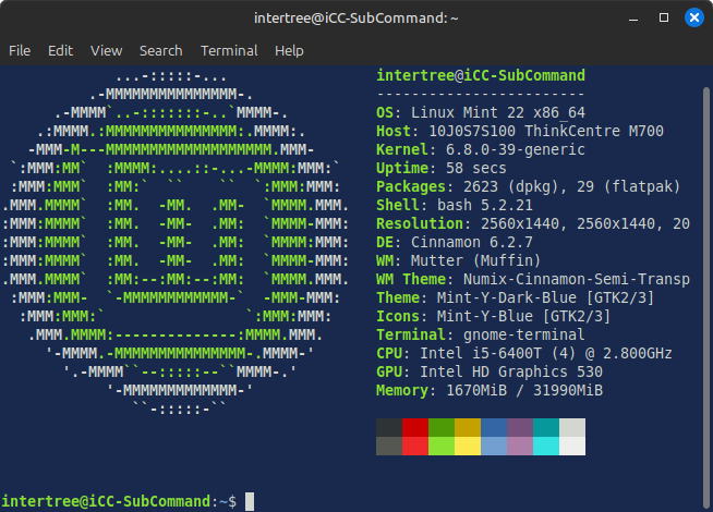 intertreeJK's tweet image. Well... I had reason to restart the machine today, hey!

#LinuxMint22