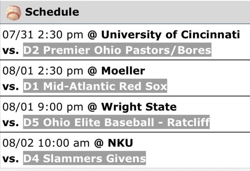 Ohio Pro Development (Team Ohio Pro Select) (@ohioprodevelops) on Twitter photo Looking at some heavy competition in our pool as we roster a mix of ‘25s & ‘26s at the TOC. <a href="/TOPSbaseball/">Team Ohio Pro Select</a> Looking at some heavy competition in our pool as we roster a mix of ‘25s & ‘26s at the TOC. <a href="/TOPSbaseball/">Team Ohio Pro Select</a>