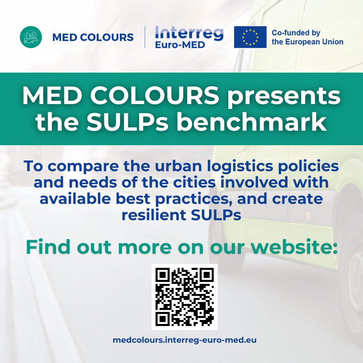 MED COLOURS (@medcolours) on Twitter photo #MEDCOLOURS presents the #SULPs benchmark to compare #UrbanLogistics policies and needs of cities involved in the project with available best practices and create resilient SULPs ๐๐ป
Key insights from the Benchmark analysis are available on our website: medcolours.interreg-euro-med.eu/2024/07/31/medโฆ #MEDCOLOURS presents the #SULPs benchmark to compare #UrbanLogistics policies and needs of cities involved in the project with available best practices and create resilient SULPs ๐๐ป
Key insights from the Benchmark analysis are available on our website: medcolours.interreg-euro-med.eu/2024/07/31/medโฆ