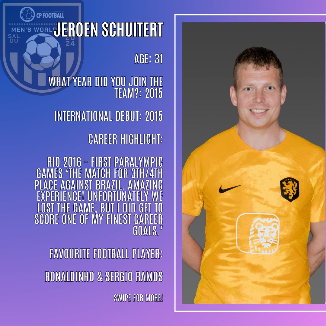 ifcpf's tweet photo. @jeroenenter is set to play a big part in Salou!

Read more on the Dutch star here! #IFCPFMWC https://t.co/6PBsofHBh1