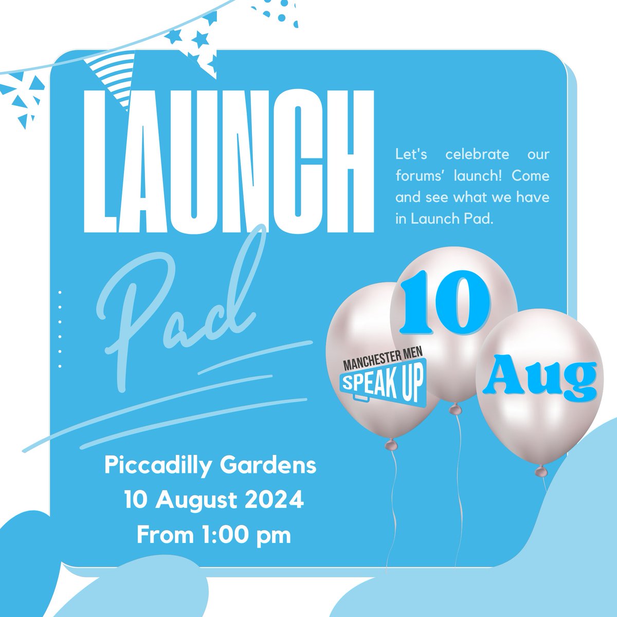 Let's celebrate the launch of our forum with fun in the sun! We look forward to seeing you in Piccadilly Gardens on 10th August.