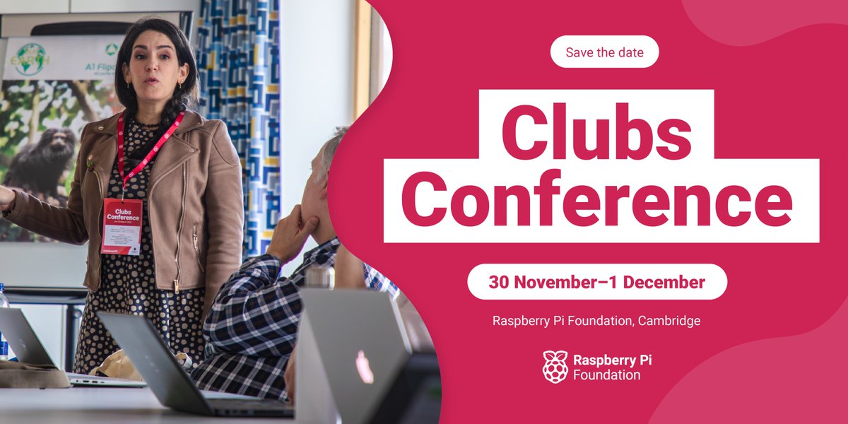 Interested in running a workshop or speaking at our conference for #CoderDojo and <a href="/CodeClub/">Code Club</a> volunteers and educators in November?

Learn more and register at:  form.raspberrypi.org/4873738

#UK #ClubsCon24