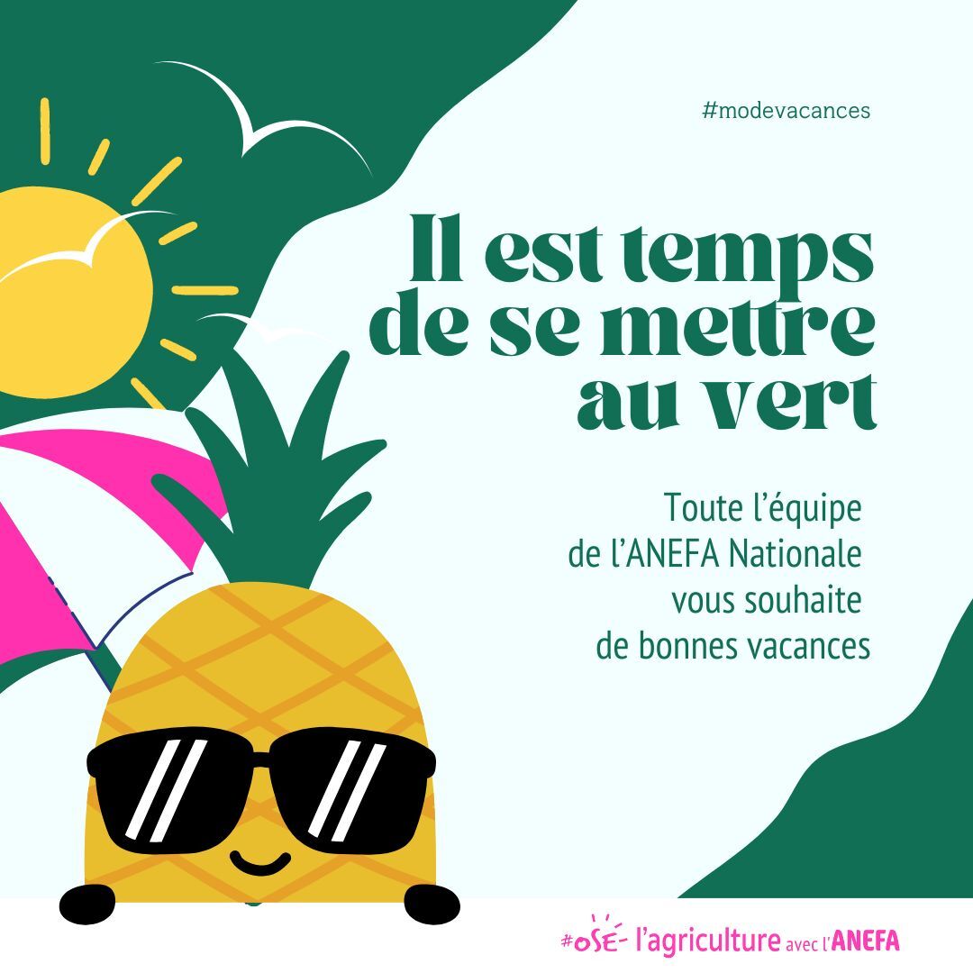 📣 Fermeture pour les vacances d'été 🌞
L'ANEFA Nationale sera fermé du 5 au 16 août. 

Toute l'équipe de l'ANEFA vous souhaite de bonnes vacances ! N'oubliez pas la crème solaire ! 🏖 

#VacancesÉté #FermetureEstivale #ANEFA