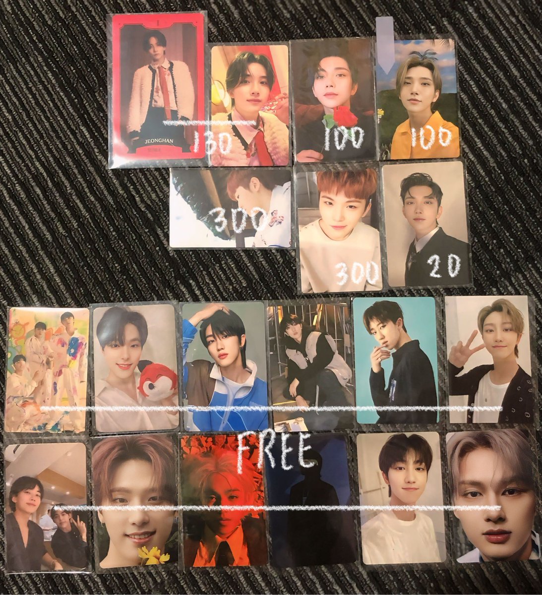 wts lfb ph #jihanniesells

seventeen merch

- ₱1220 (1 week DOP)
- ₱1150 (PAYO)

see qrt

svt photocard pc album scoups jeonghan joshua jun hoshi wonwoo woozi dk the8 mingyu seungkwan vernon dino teenage ta green white batangas season greetings s17 dear ver