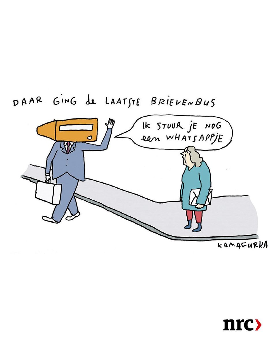 nrc's tweet image. Kamagurka (@LucZeebroek) tekent dagelijks een strip bij de actualiteit voor NRC. Lees het stuk hier: buff.ly/3A3SVJr