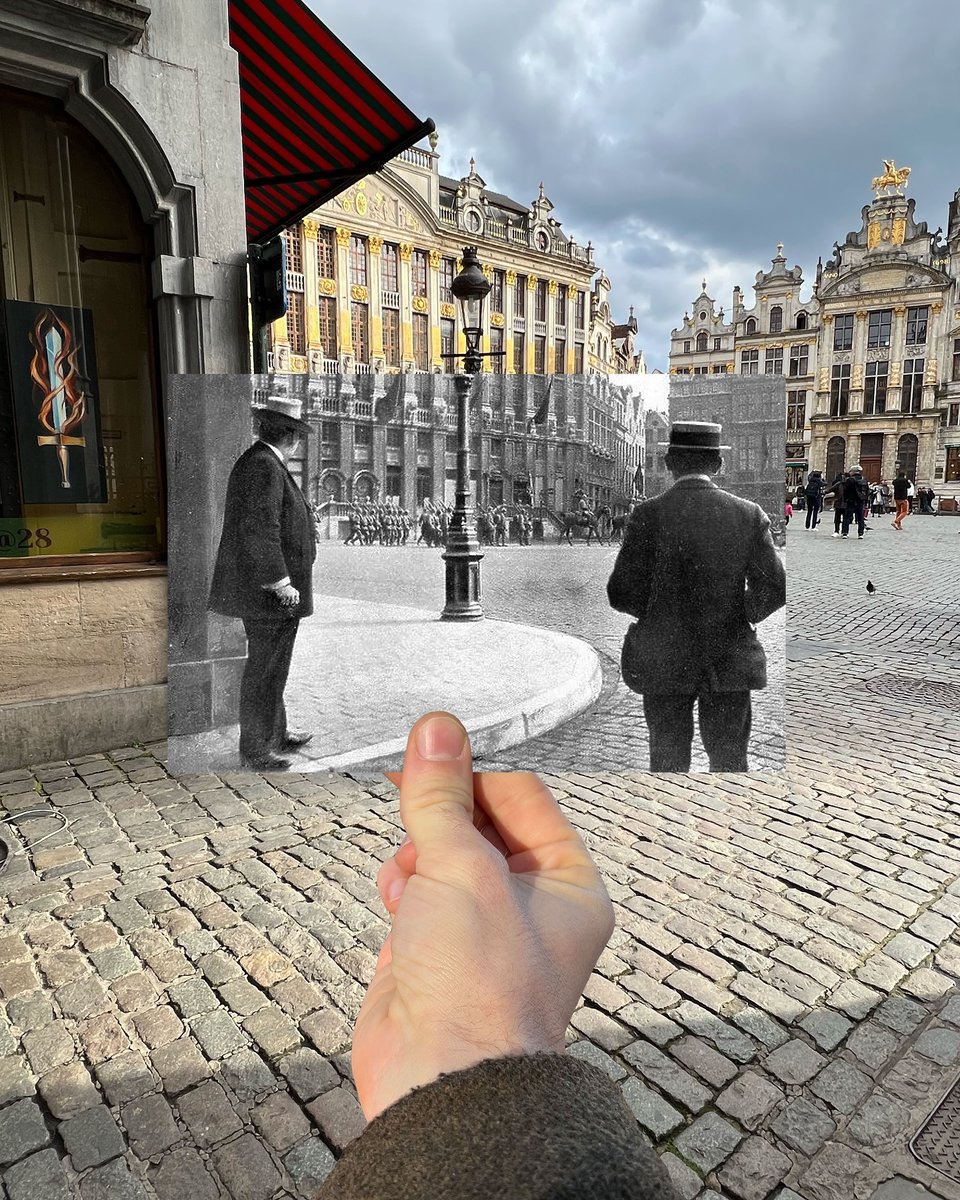 Brussels through time ⏳ Want to know more about the story of the Grand-Place? 👉 visit.brussels/en/visitors/wh… 
-----⁠
📸 @histoire_de_rue
Tag #visitbrussels to be featured⁠
-----⁠