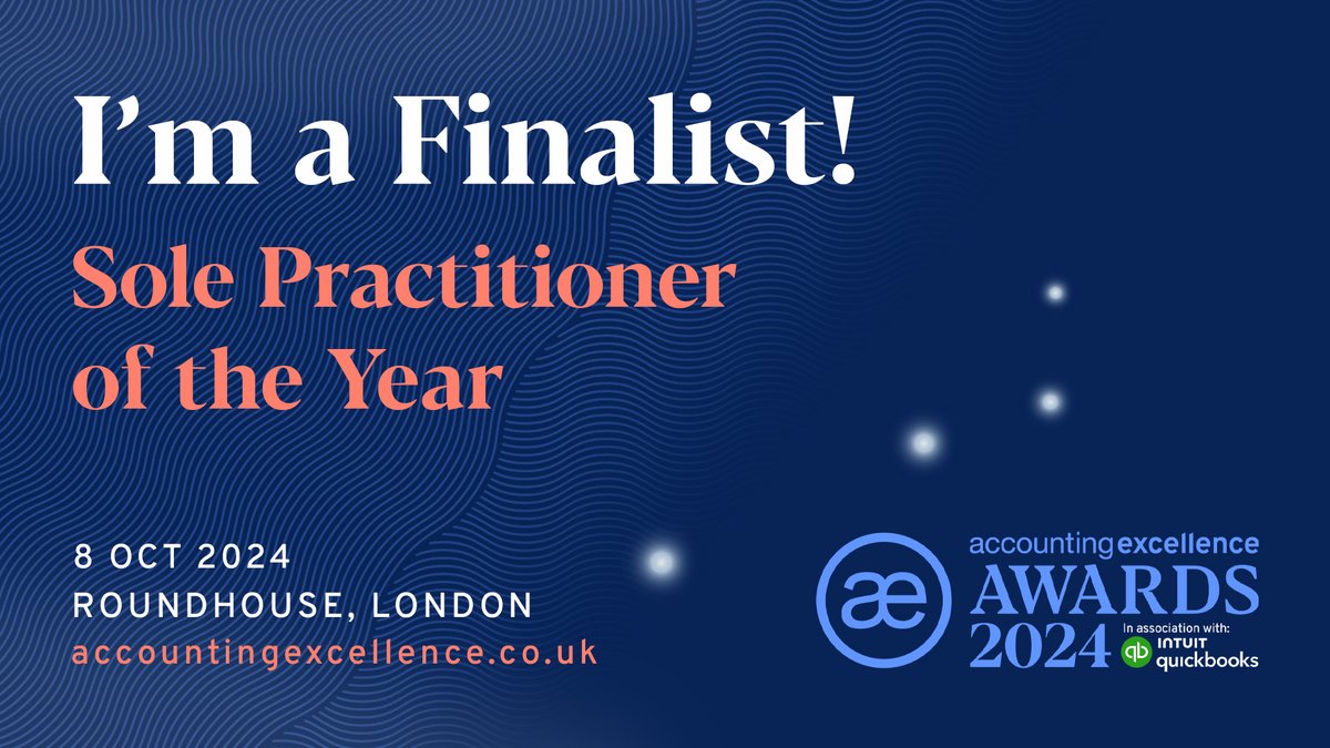 ACCOUNTING EXCELLENCE FINALISTS 2024 ⭐️⭐️⭐️

Thank you to the <a href="/AWEBExcellence/">Accounting Excellence</a> awards for celebrating our industry and the progress we make.

Feeling blessed to be recognised again this year. ☺️Wishing all finalists the best of luck.

#AE2024 #awards #accountantsandaccounting
