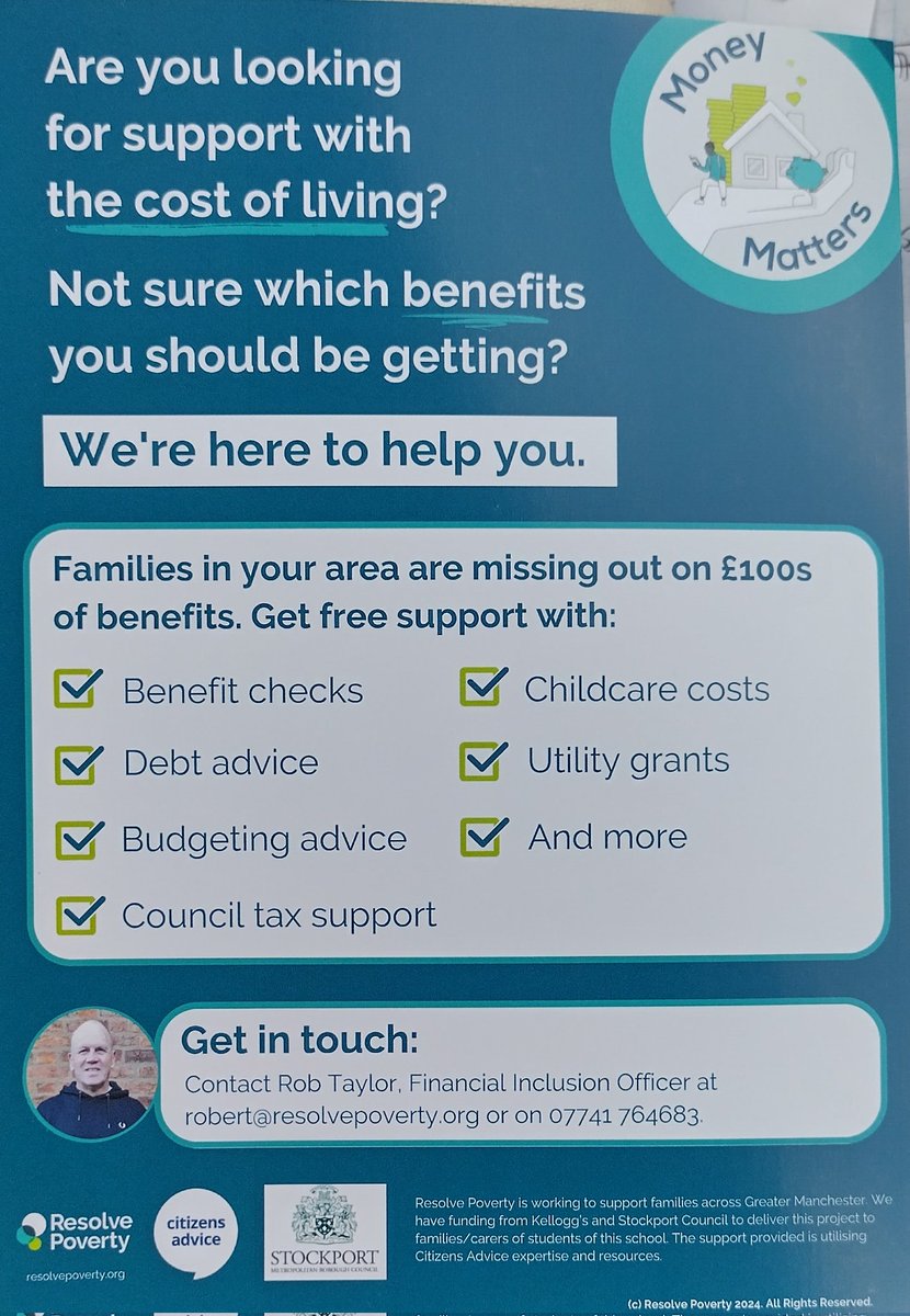 Lots of support available. #advice #moneymaximising #affordablemealsout