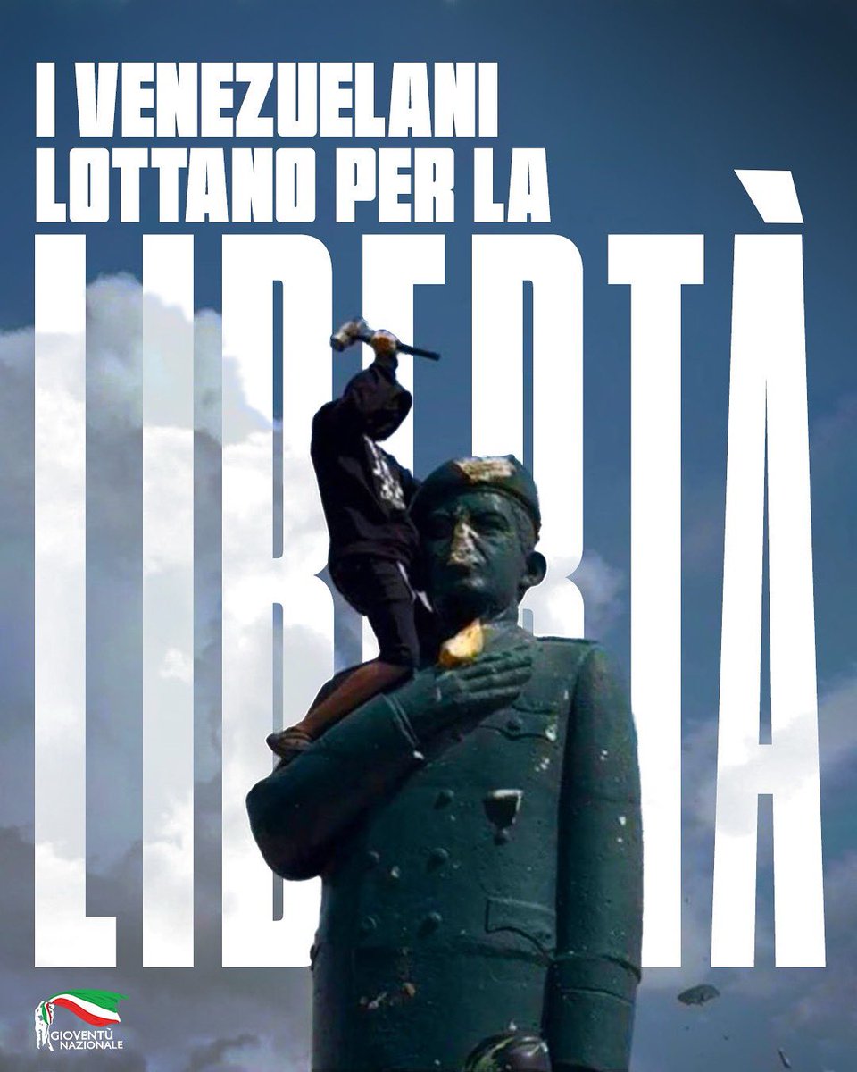 🇻🇪 Il popolo venezuelano lotta contro #Maduro, autocrate comunista ed erede di Chavez.

‼️Venga fatta subito chiarezza, come chiede la comunità internazionale, sulle ultime elezioni nella nazione. 

Al loro fianco, per la libertà.

#venezuela