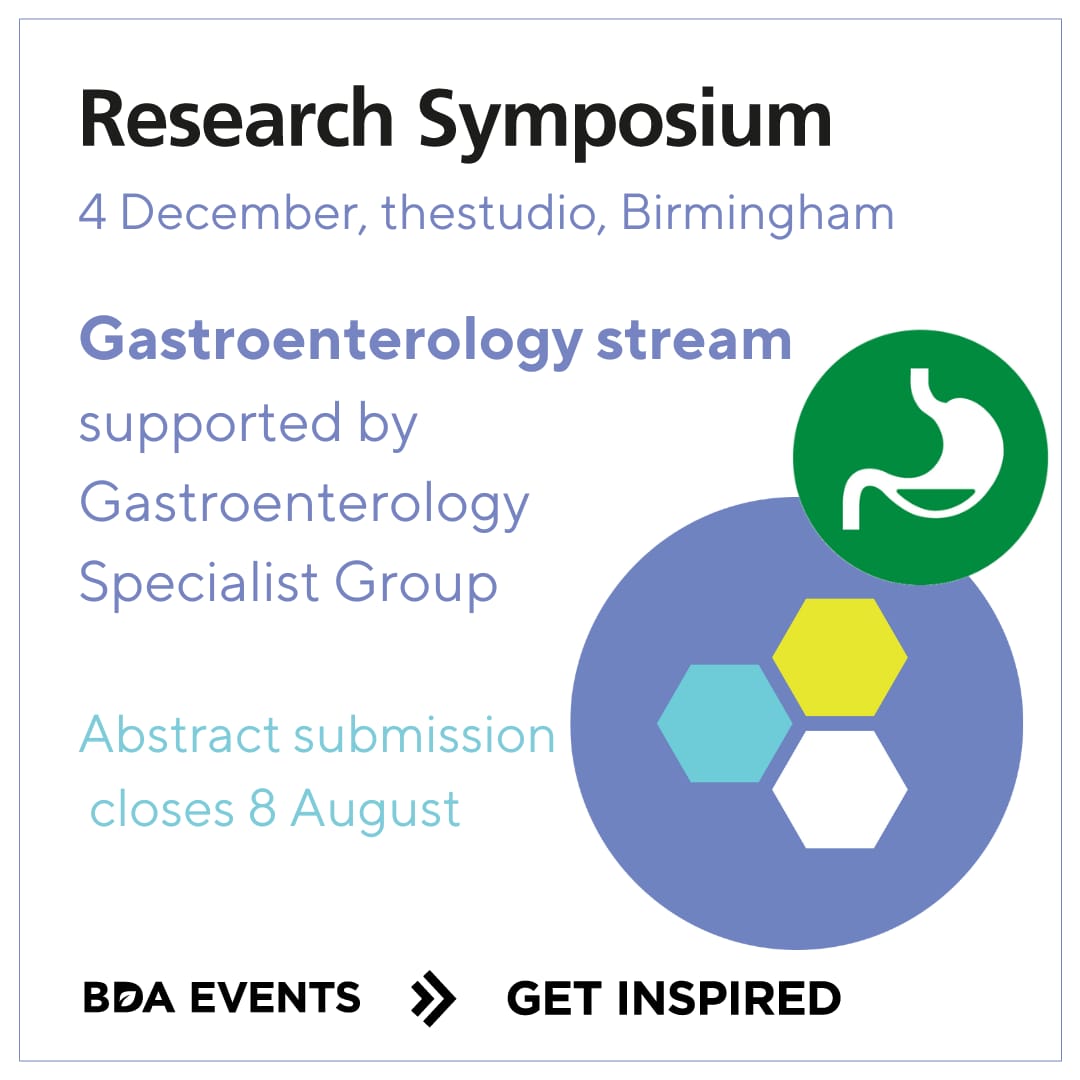 BDA Gastroenterology Specialist Group (@bda_gastro) on Twitter photo We are looking for abstract submissions for the gastroenterology stream in the research symposium! Please submit your abstracts, great opportunity to showcase your amazing work!
<a href="/BDA_Dietitians/">British Dietetic Association</a> <a href="/bda_gastro/">BDA Gastroenterology Specialist Group</a> We are looking for abstract submissions for the gastroenterology stream in the research symposium! Please submit your abstracts, great opportunity to showcase your amazing work!
<a href="/BDA_Dietitians/">British Dietetic Association</a> <a href="/bda_gastro/">BDA Gastroenterology Specialist Group</a>