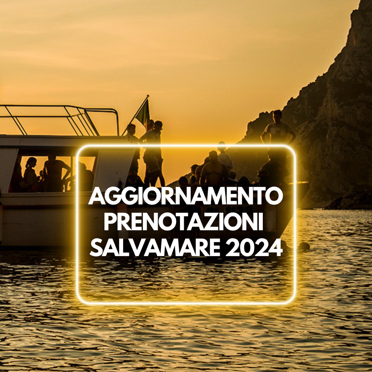 SalvaMare al tramonto
 
La modalità di prenotazione delle attività è cambiata e sarà esclusivamente per telefono, con un numero che sarà comunicato successivamente.