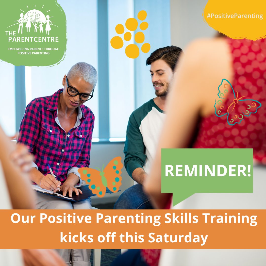 Reminder! Our Positive Parenting Skills Training kicks off this Saturday. There are still a handful of seats available. For more info and to read what previous attendees have said about this programme go here: theparentcentre.org.za/positive-paren…  
Or, WhatsApp for more Kaashifa: 065 833 8816