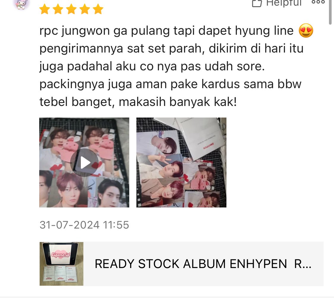 #ensell Ready stock album enhypen weverse version siap CO shopee✅

Link 🔗 s.shopee.co.id/LTFe1iY6M