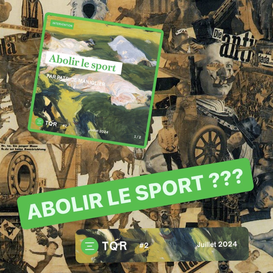 Et maintenant les wokes veulent abolir le sport! La cérémonie inclusive passe encore. Mais proposer d’inscrire dans la Constitution l’interdiction pour les pouvoirs publics de financer des méga-événements sportifs! Ça va trop loin! Jugez: lestempsquirestent.org/fr/numeros/num…