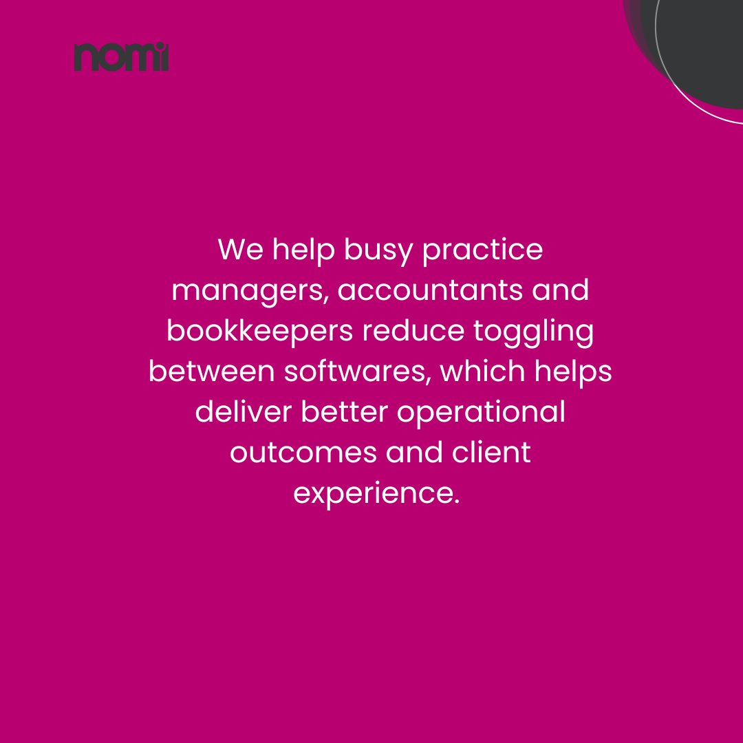 NomiSuite's tweet photo. Discover Nomi – the only true end-to-end cloud accounting software designed for practice. 
We understand the unique challenges of UK accounting and bookkeeping. From task management to staff coordination and documentation handling, Nomi simplifies it all. 
#nomi https://t.co/cGK9HHKVlB
