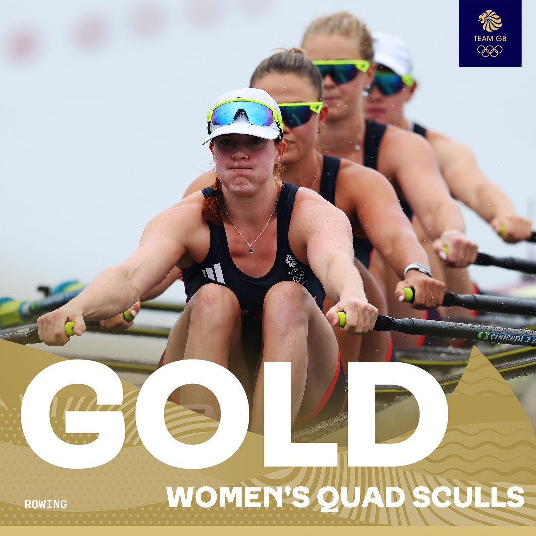 INCREDIBLE! THEY'VE DONE IT!!!! 🤯

They never gave up and now the women's quad sculls are Olympic champions!

#Paris2024