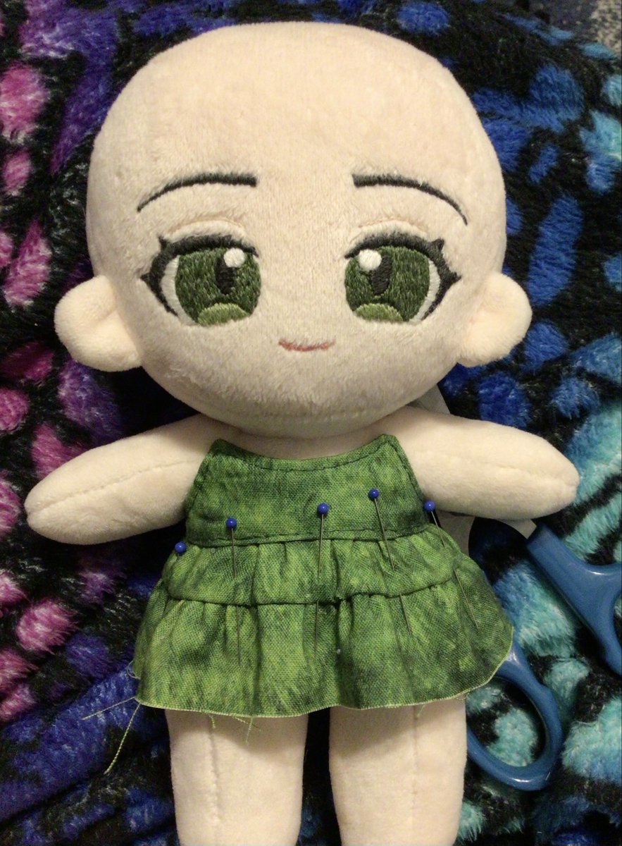 It‘s not often I feel comfortable showing what I’m working on but I think she’s coming along pretty well. I still need to make her wig and add one more ruffle on her dress. 💕💕