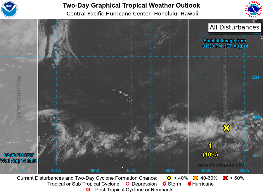 LimWeather's tweet photo. D75 CPAC/D92 EPAC #HurricaneSeason2024 8pm EDT New AOI has a 10% chance to become a TC in 2 days, 50% in 7, will thankfully stay S of #Hawaii
Next name: #Hone/#Gilma/#Hector
Next Invest no: #Invest90C/#Invest99E
#Tropicswx #wxtwitter #HurricaneSeason #90C #CP90 #HIwx #99E #EP99 https://t.co/i4WQeOWJ6g